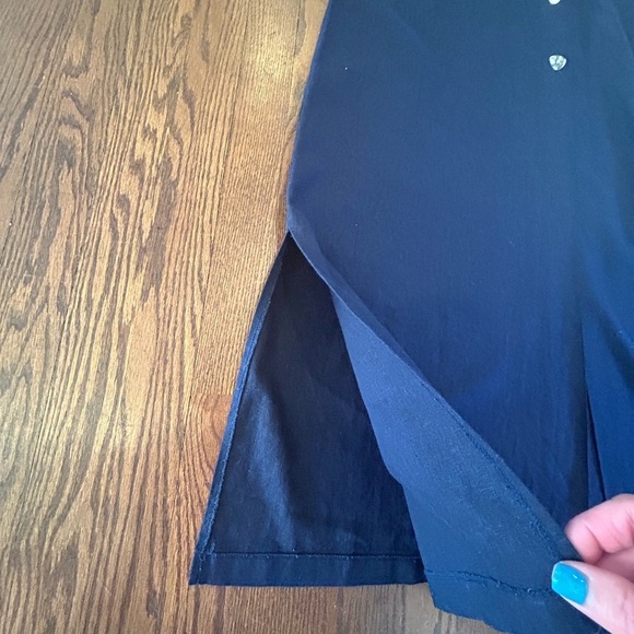 ColdwaterCreek Navy Beachy Sophisticated Sleeveless Preppy Linen Blend Dress XXL - Picture 6 of 10